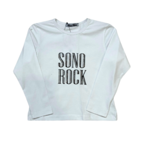 T SHIRT BIMBA SONO ROCK YB41422 Fehér lány hosszú ujjú póló