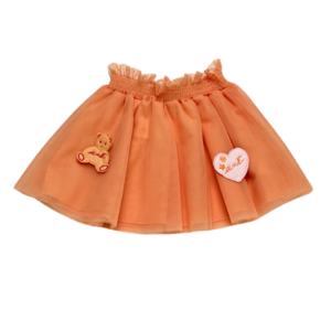 LU LÚ BY MISS GRANT Lány szoknya barack színű