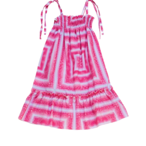 Y-THING lány ruha fukszia minta