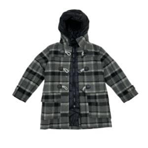 Giacca Montgomery Szürke kockás Kabát