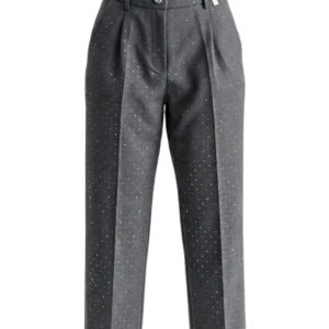 Manila Grace Pantalone C/Borchie MG2419 Köves szürke Nadrág