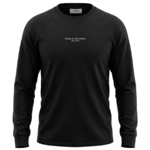 Paolo Pecora T-Shirt  ML Nero PP 1618 Fekete hoszzú ujjú poló - 12 év