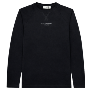 Paolo Pecora T-Shirt  ML Nero PP 1618 Fekete hoszzú ujjú poló