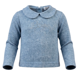 Y-Clú Maglia Neonato Polvere YFNF24M556 Lány Pulóver Kék