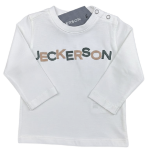 Jeckerson T-Shirt Neonato Latte JN4288 Fiú Hosszúujjú Poló Krémszínű