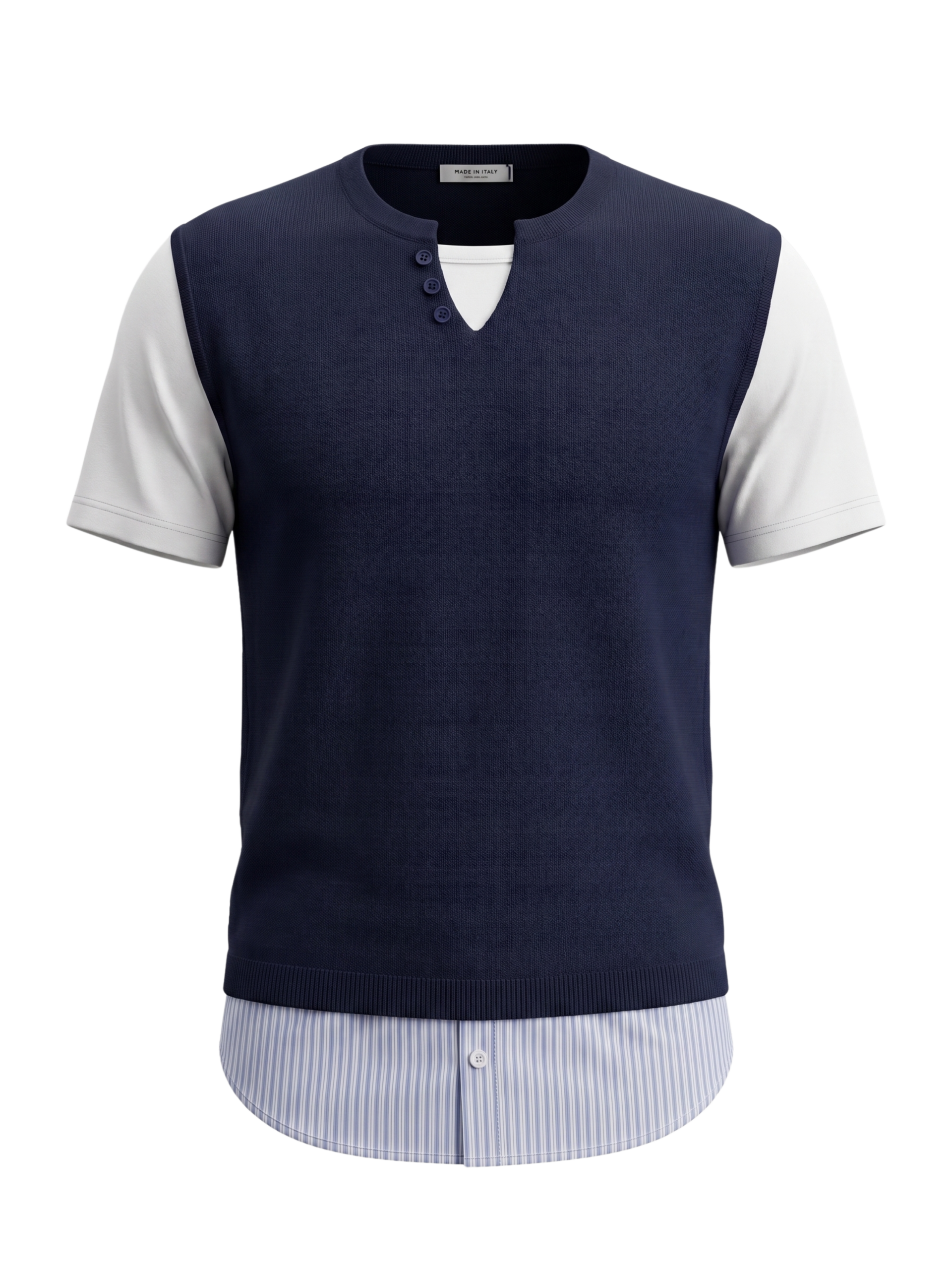 Paolo Pecora Maglia M/C Boy Blu PP2107 Kék Rövidujjú Fiú Pulóver