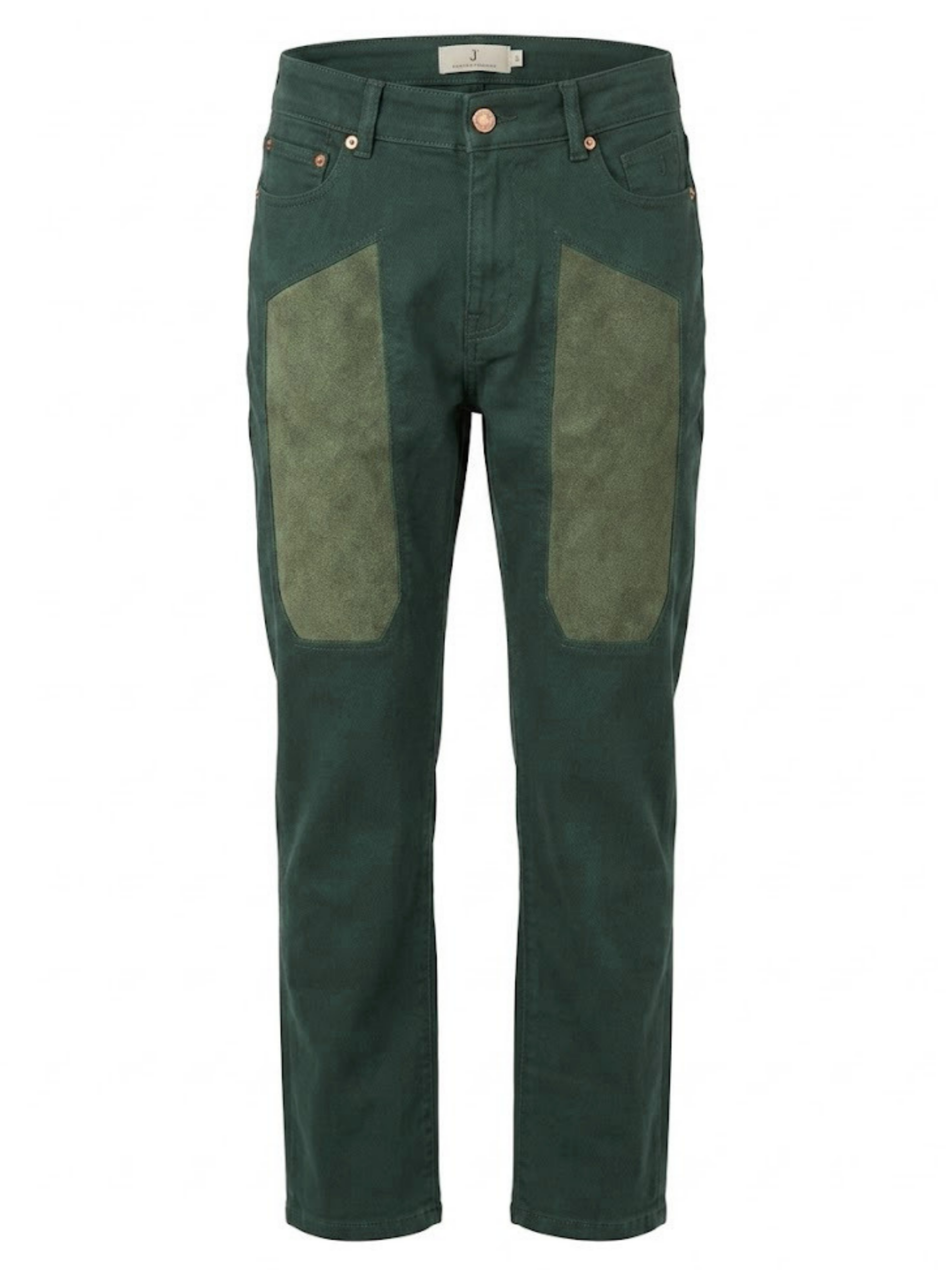 Jeckerson Pant.5 Tasche In Bull Con Toppa Verde Bosco J4407 Fiú Zöld Nadrág